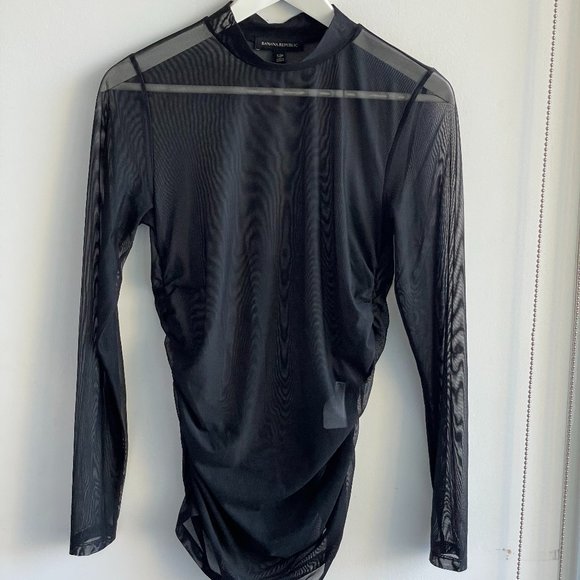 Sheer black top from Banana Republic - Picture 2 of 4